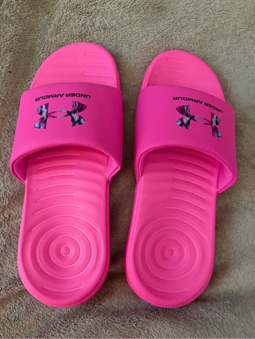 Under Armour Hot Pink Women's Slip-on Slides